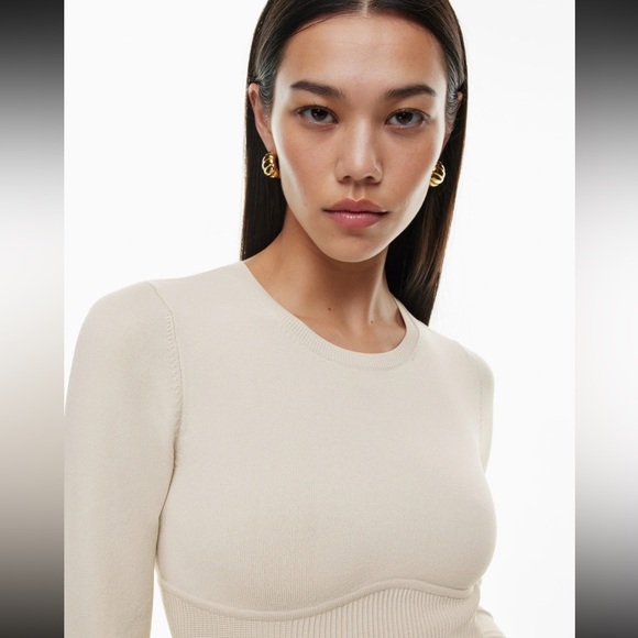 Babaton Sculpt Knit Empire Longsleeve - Picture 3 of 8